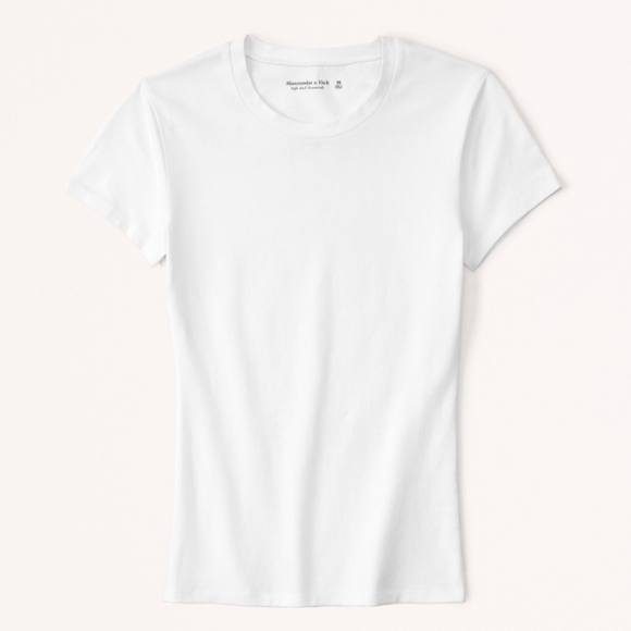 NWT Abercrombie Essential Tuckable Baby Tee - Picture 1 of 3